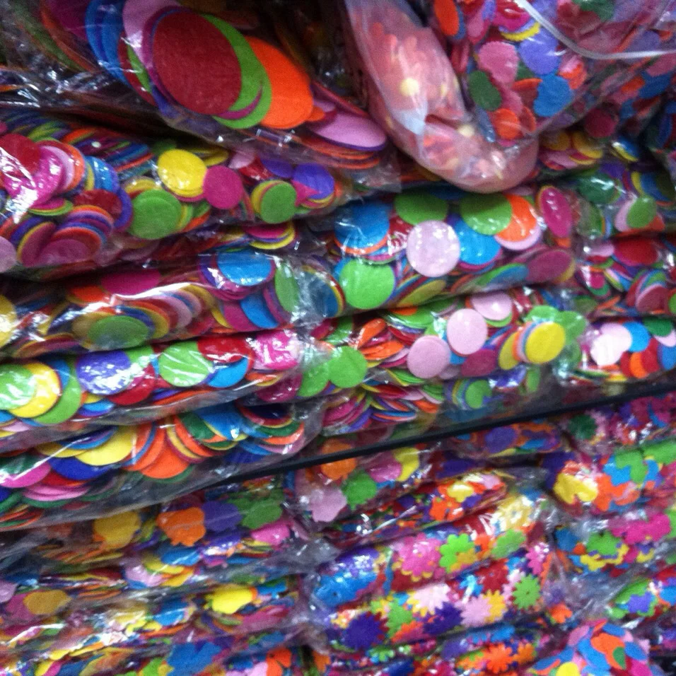 

1" Multicolor felt circles
