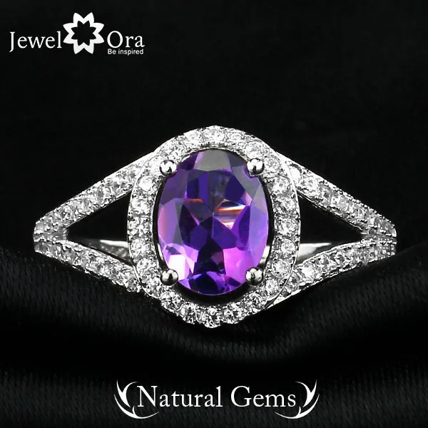 Genuine 925 Jewelry Natural Ring 925 Sterling Silver Rings For Women (JewelOra Ri101278)