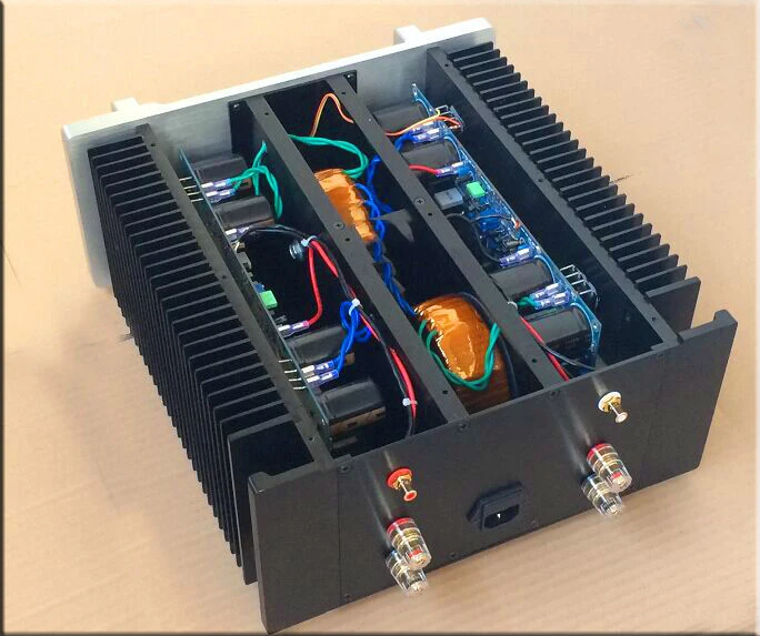 C 001 CNC все алюминиевый корпус Чехол коробка шкаф для DIY аудио усилитель мощности