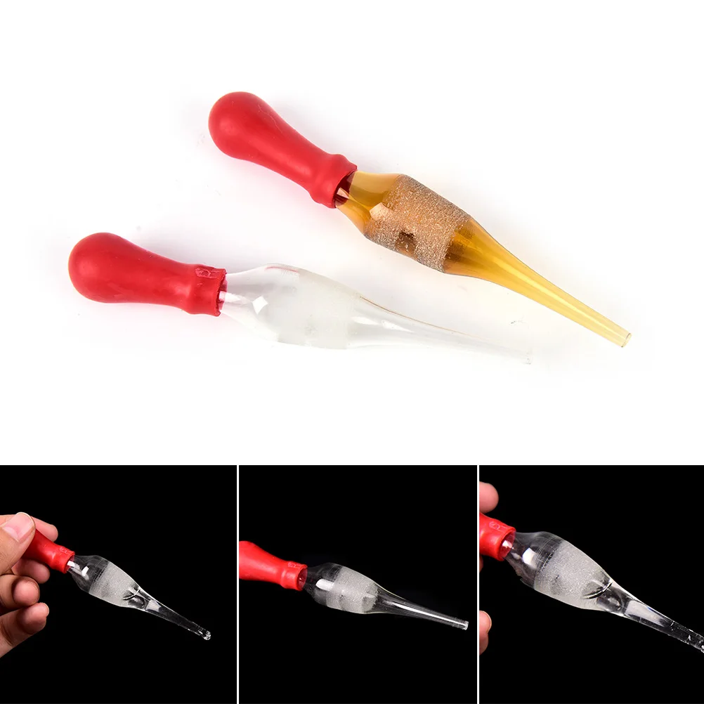 New Arrival 30ML White Brown Scale Glass Pipettes Glassware Laboratory Rubber Head Transfer Dropper