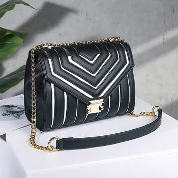 

MLHJ Summer Fashion Women Bag Leather Handbags PU Shoulder Bag Small Flap Crossbody Bags for Women Messenger Bags