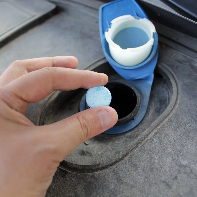 

True Quality 1PCS=4L 10 pcs Car Windscreen Washer Tablets Cleaner Detergent Fine Concentrated Solid Car Beauty Tool Car style