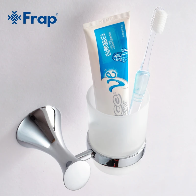 FRAP Bathroom Accessories Silver single cup Tumbler Holder Toothbrush