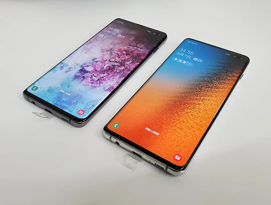 Samsung Galaxy S10+ S10 Plus Duos G975FD две sim-карты 8 ГБ ОЗУ 128 Гб ПЗУ Восьмиядерный 6," 5 камера Exynos 9820 NFC сотовый телефон