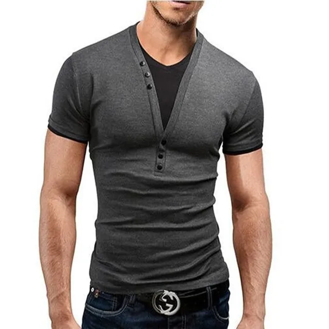 2017 Nueva Moda Para Hombre de Manga Corta Marca Camiseta