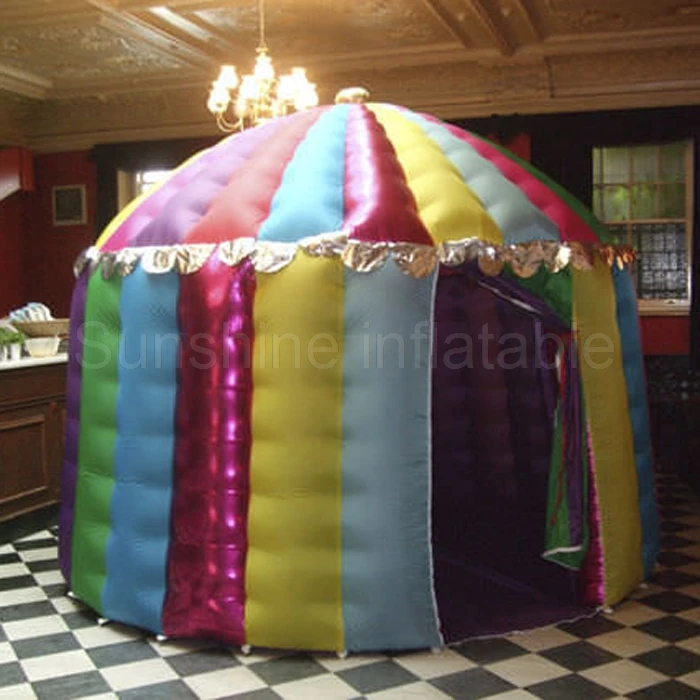 

2017 new arrival colorful king style inflatable circus tent for party