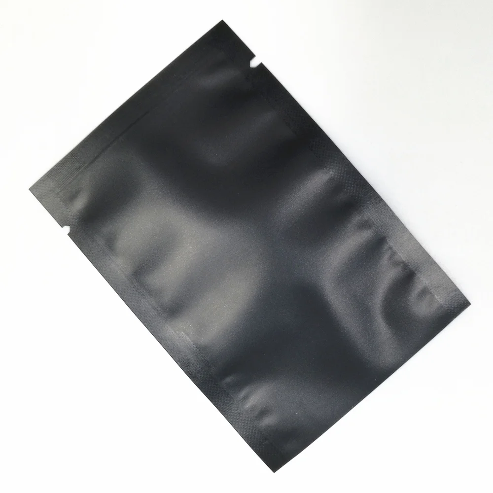 100 шт алюминиевая фольга плоский карман упаковочная сумка для хранения продуктов с открытым верхом вакуумные мешки из майлара для закусок конфеты Розничная упаковка