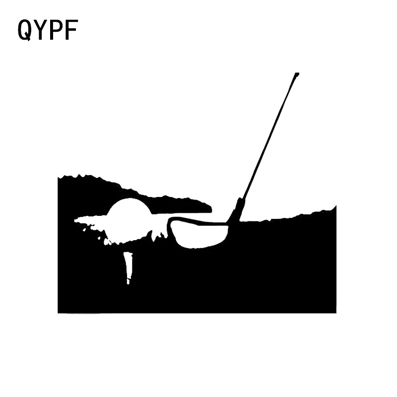 

QYPF 14*12.1CM Interesting Fitness Sport Golf Decor Car Modelling Sticker Vinyl Accessories Motorcycle Decals C16-1509