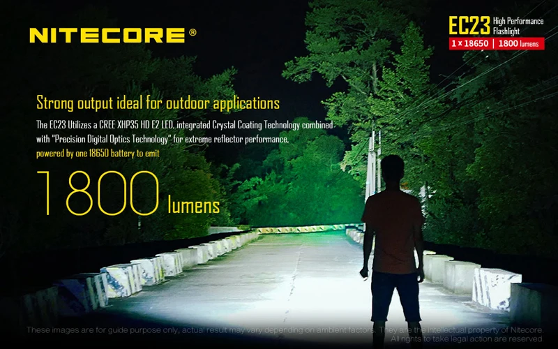 Nitecore EC23 1800 lumens LED High Performance Flashlight (8)