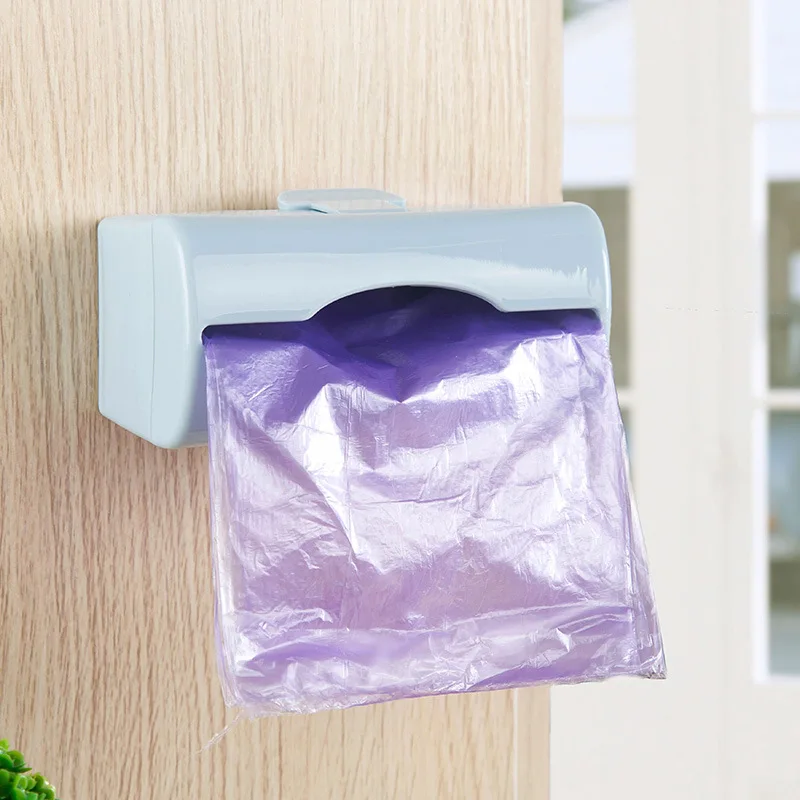 2018-New-Wall-Mount-Garbage-Bags-Container-Holder-Storage-Box-Kitchen-Paste-Type-Plastic-Container-Kitchen