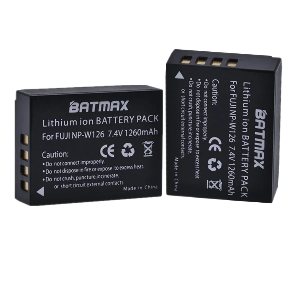 Batmat NP-W126 NPW126 Батарея+ ЖК-дисплей Dual USB Зарядное устройство для ЖК-дисплея с подсветкой Fujifilm FinePix HS30EXR HS33EXR X-Pro1 X-E1 X-E2 X-M1 X-A1 X-A2 X-T20