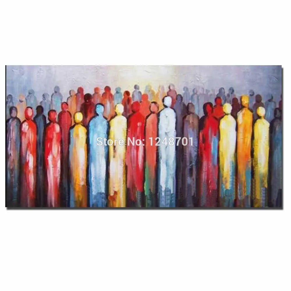 

Large Hand Painted Abstract Art Color Human Canvas Oil Painting Abstract Line Wall Picture Living Room Bedroom Home Wall Decor