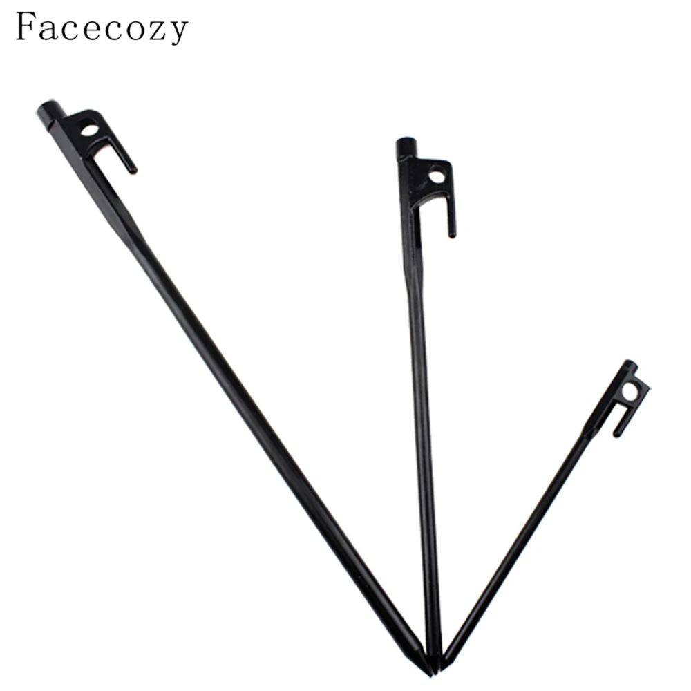 Facecozy 1pcs Casting Steel Tent Peg 20cm 30cm 40cm Nail Tent Stakes