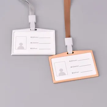 

Coloffice 1Set Fitting Alloy Credit Card Holders ID Badge Holders Accessories ID Badge Case With Color Border Lanyard Holes Bank