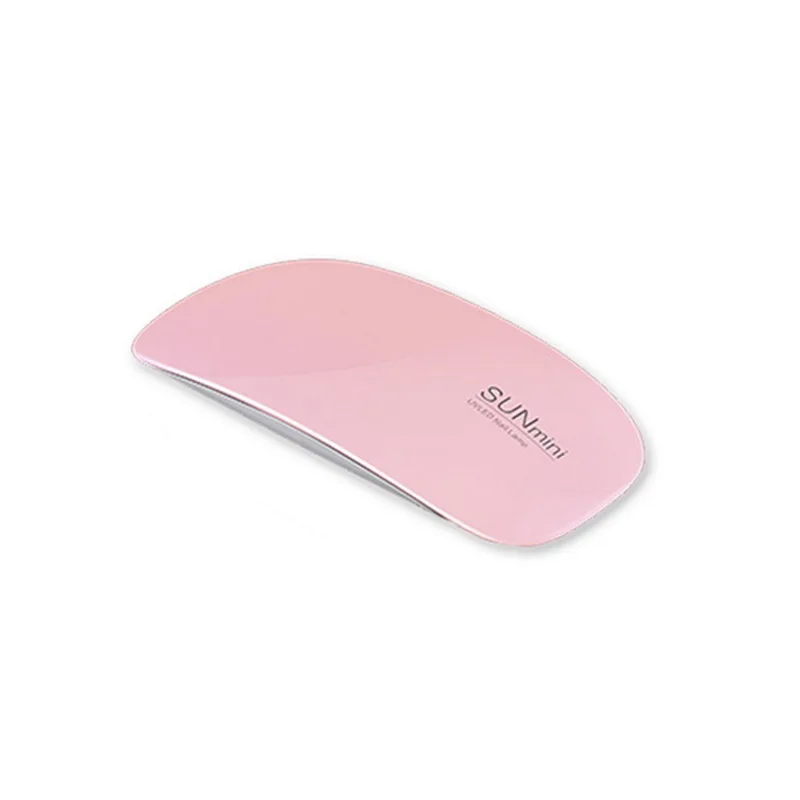 SUNmini 6 Вт портативный 45 s/60 s таймер лампа для ногтей УФ светодиодная лампа для ногтей Dyer Гель-лак Маникюр мини USB машина Быстросохнущий Гель-лак - Цвет: pink