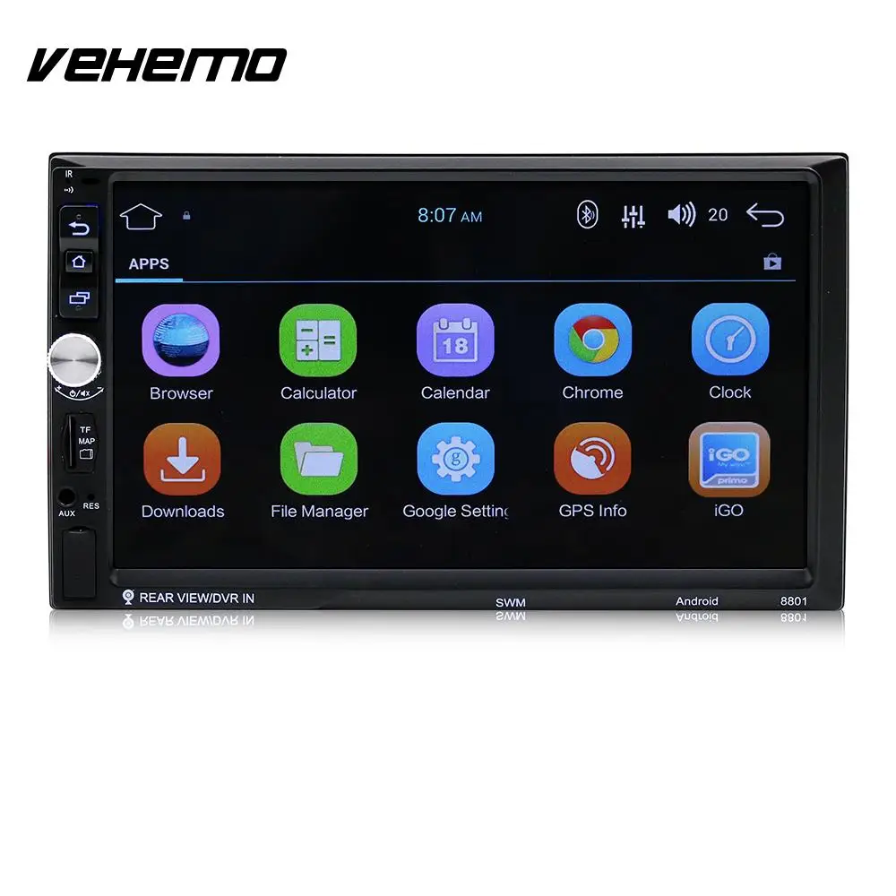 

Vehemo 1+16G Quad-Core with EU Map Car MP5 MP5 Player Rearview Monitor FM Multi-Function