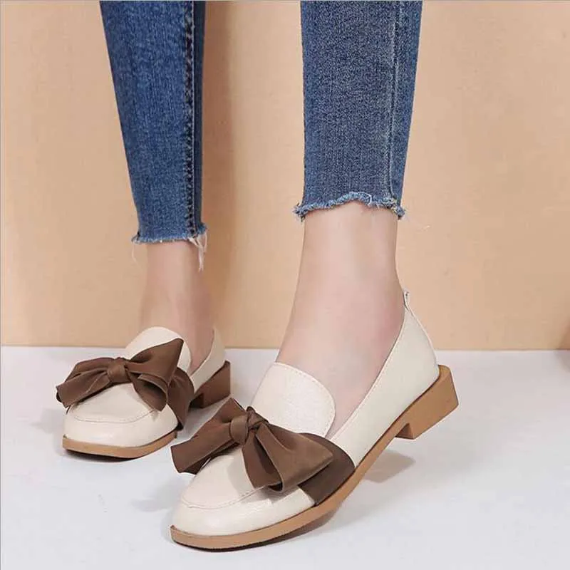 

2019 Spring women flats genuine leather shoes slip on ballet flats ballerines flats woman moccasins flat loafers shoes
