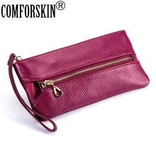 COMFORSKIN Guaranteed 100% Genuine Leather Multi-functional Wallet For Women New Arrivals Women Coin Purse Zipper Pocket 2019 COMFORSKIN Guaranteed 100% Genuine Leather Multi-functional Wallet For Women New Arrivals Women Coin Purse Zipper Pocket 2019