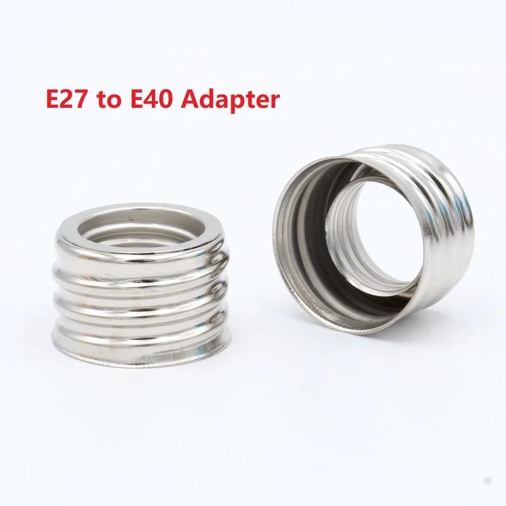 Lamp Holder Adapter E27 to E40 Bulb Light Socket Converter E14 to E27 Threaded Base Adaptor - Цвет: E27 to E40 Adapter