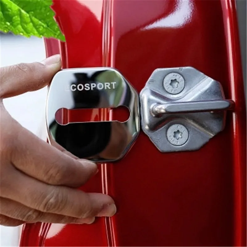 

Car styling Car stainless steel door lock cover door lock protection cover for Ford Ecosport 2018 Car-covers