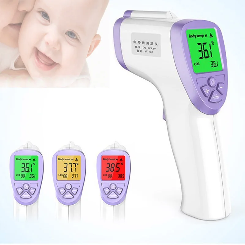 Тело, лоб ЖК-цифровой инфракрасный термометр инфракрасный детский молочный водный номер медицинский соска fever уход за ребенком термометр Бесконтактный