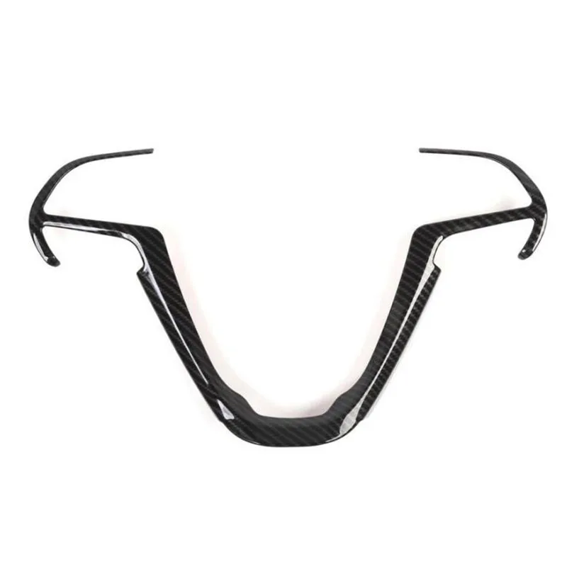 Carbon Fiber Steering Wheel Frame Cover Trim For Jeep Grand Cherokee 2014-2018