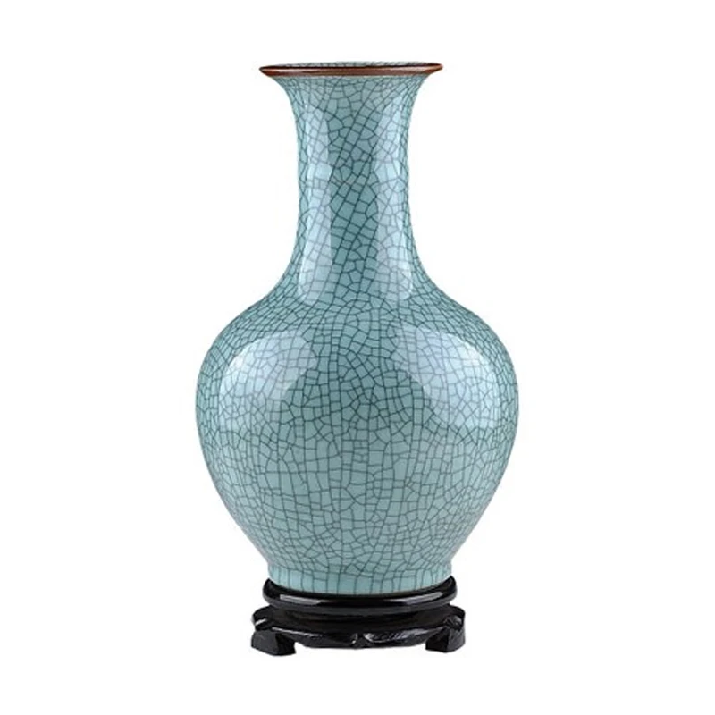 

Jingdezhen New Classical ceramic Vase High quality Imitation ancient kiln Hydroponics containers handcraft large vase Home deco