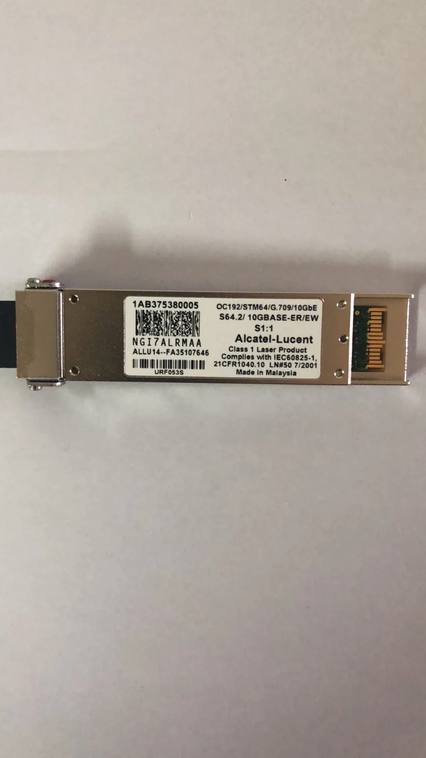 1AB375380005 NGI7ALRMAA STM64/G.709/10GbE S64.2/10GBASE-ER/EW S1: 1 соответствует IEC60825-1 для Alcatel-lucent (Alcatel Finisar