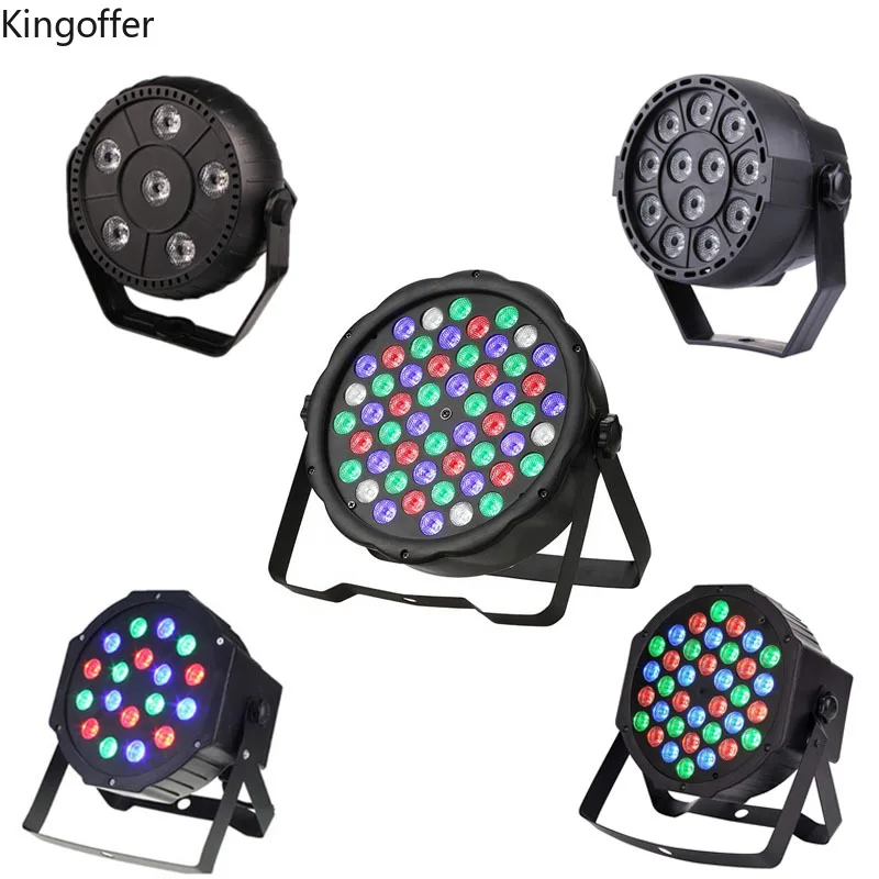 

6/12/18/36/54X3W Par LED 3IN1 RGB Stage Lighting Effect DMX 512 Club Disco Party Ballroom KTV Bar Wedding DJ Projector Spotlight