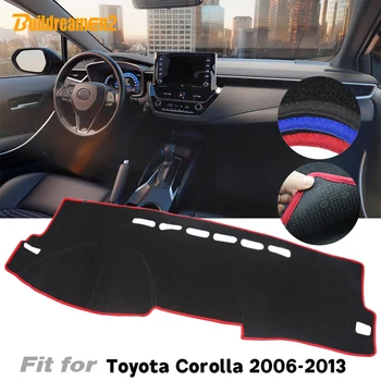 

Car Dashboard Avoid Light Pad Instrument Platform Desk Cover Dash Mat Carpet Anti-Slip For Toyota Corolla E140/E150 2006-2013