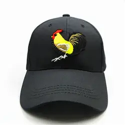 Петух животных вышивка хлопок Casquette Бейсбол Кепки Кепки Регулируемый Snapback Шапки для детей, мужчин, женщин 197