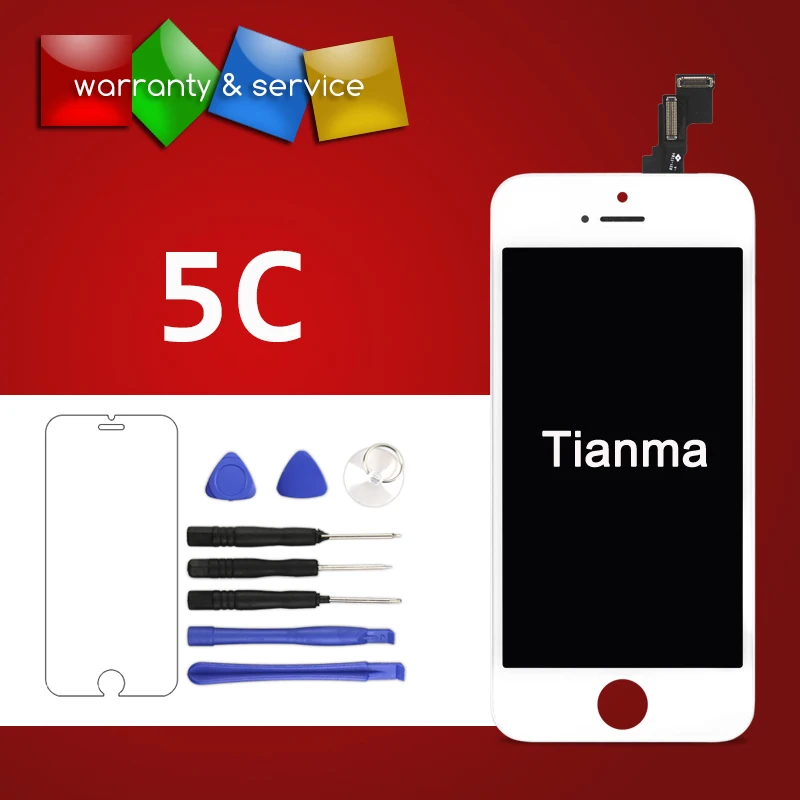 1 шт. для Tianma качество iphone 5C экран ЖК-дисплея в сборе с дигитайзером Замена ремонта