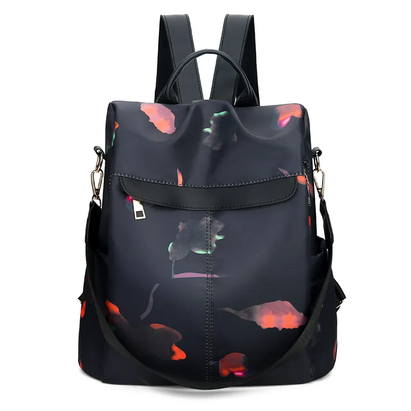 Женский рюкзак, школьные сумки для девочек, нейлоновые рюкзаки, Сумка с цветочным принтом, Сумка с цветами, Mochila Feminina, рюкзак для путешествий, Повседневная сумка Оксфорд