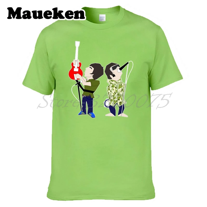 Mężczyźni Liam & Noel Brotherly bracia kochać Oasis T-shirt Supersonic Ubrania T Shirt męska tshirt tee W17111506