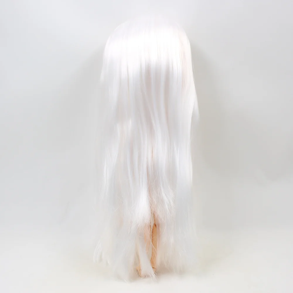 Neo Blythe Doll with White Hair, White Skin, Shiny Cute Face & Jointed Azone Body 6