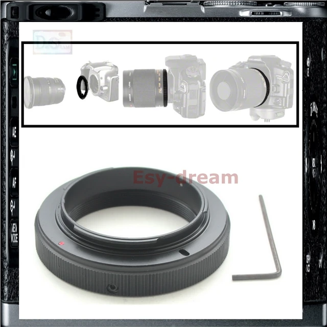 T2 T Mount Adapter Lens Ring For Nikon DSLR Camera D7000 D5300 D5200