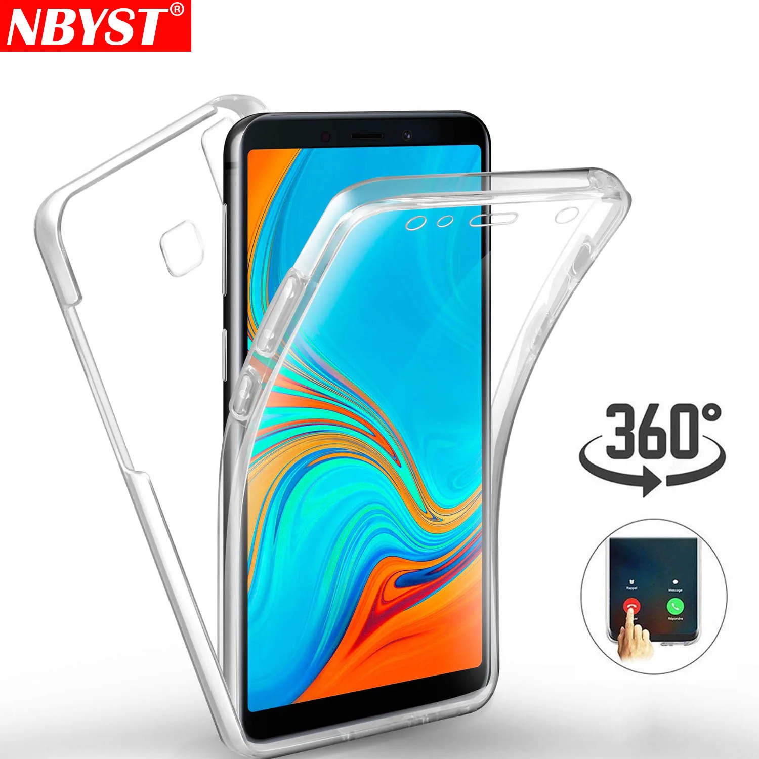 

Clear Front Back Cover Case For Samsung Galaxy A10 A20 A30 A40 A50 M10 M20 M30 S8 S9 S10 J4 J6 A6 A8 Plus A7 2018 J3 J5 J7 2017