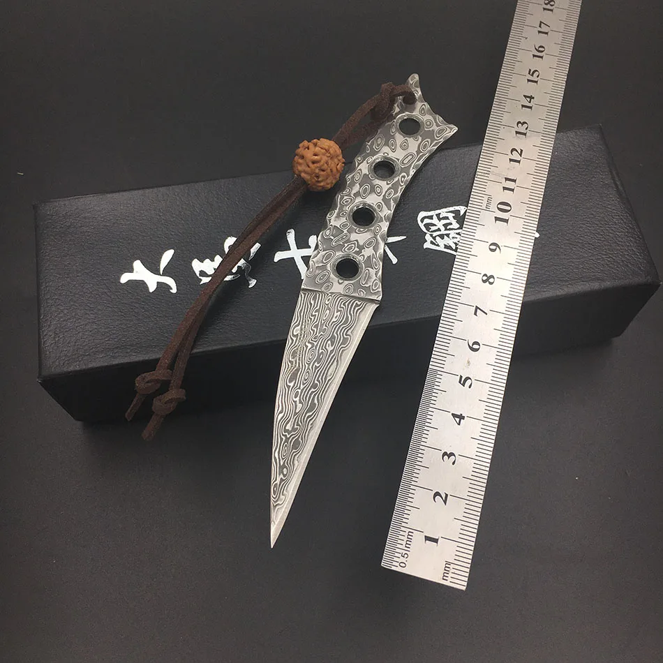 Лучший Ручной кованые Дамаск охотничий нож Танцы хостес Дамасская сталь лезвия L ся нож Портативный выживания нож
