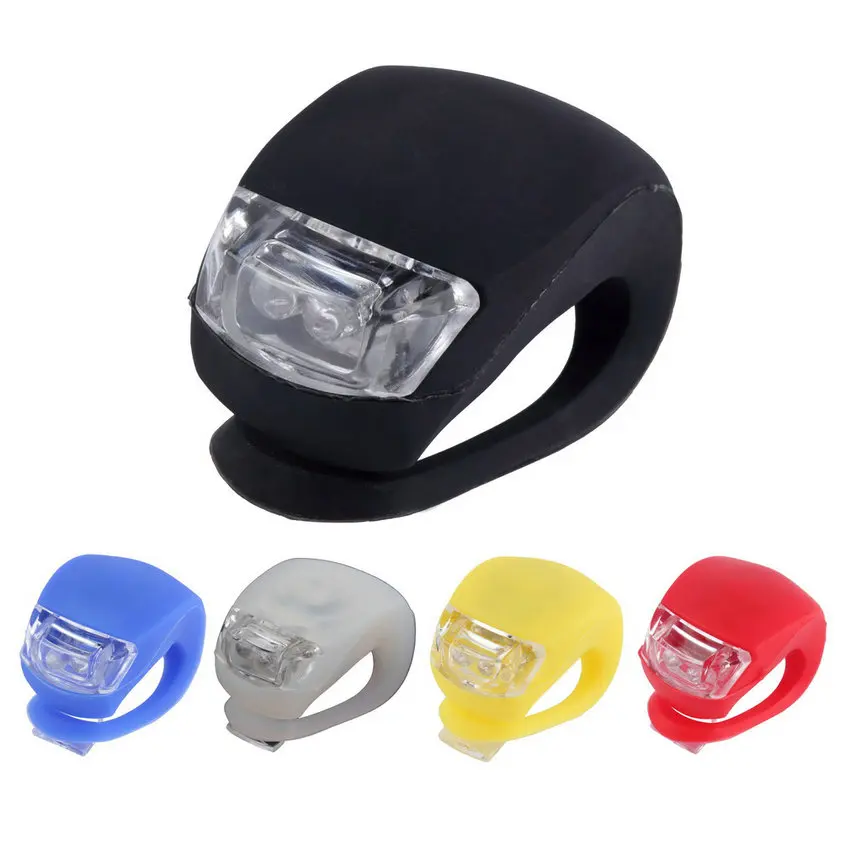 

1 pcs Waterproof LED Head Front Rear Wheel Bicycle Bike Cycling Silicone Head Front Rear Wheel Safety Light Lamp