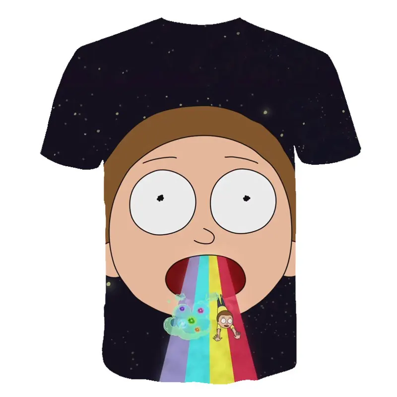 Hip Hop Fashion Brand Clothing Rick and Morty 3D T Shirt Casual Short Sleeve Men's T-Shirts Anime Cool rick y morty Graphic Tees