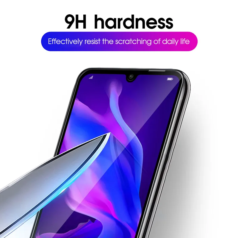 Истинное 5D закаленное стекло с закругленными краями на клеевой основе для Huawei P20