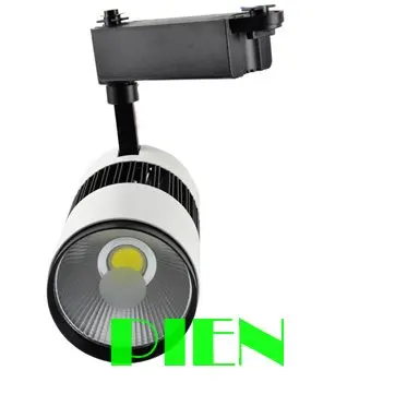

2014 New 30W COB led track light 220V 30W clothing store track spot lamp white high Power CE&ROHS by DHL 10pcs