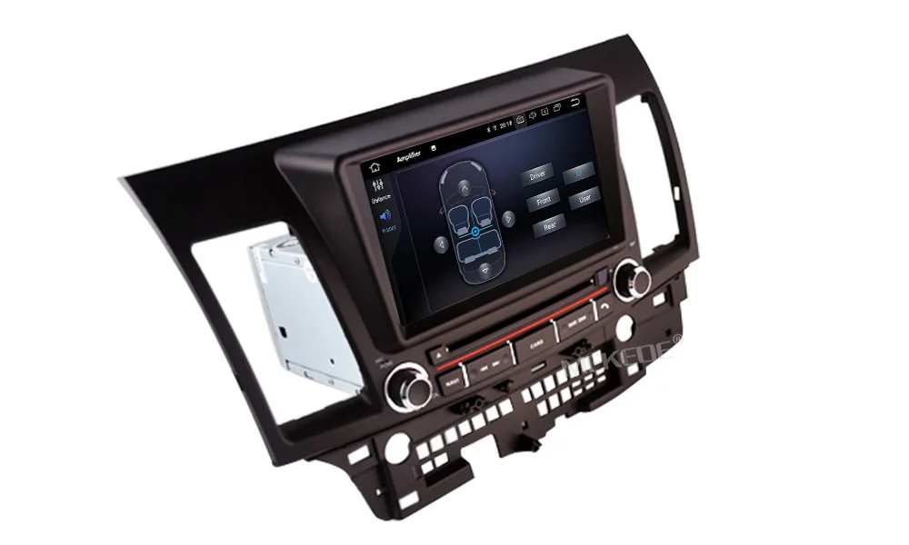 Best Android 9.0 8"2din car gps navigation radio cassette player for Mitsubishi Lancer EX EVO Lancer 10 2006-2016 WiFi BT USB navi 21