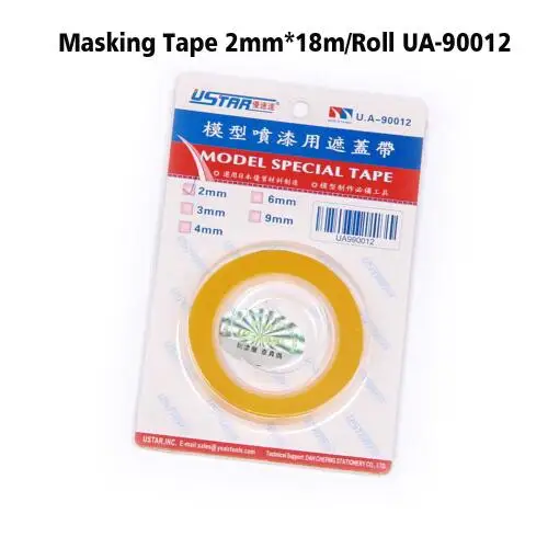 U-STAR Masking Tape 2mm-50mm 10 Sizes Model Special Masking Tape Model Hobby Painting Tools Accessory