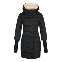 2016 New Winter Down Parkas Jacket Women’s Hooded Cotton-padded Jacket Long Down Coat plus L-3XL size Fashion cotton coat
