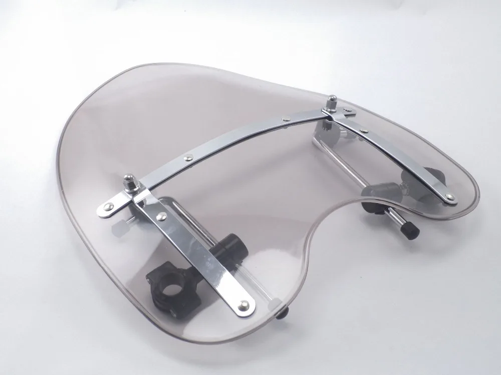 

Airflow Adjustable Windscreen Wind Deflector Motorcycle Windshield for Bike With 7/8'' Or 1'' Handle Bars!!