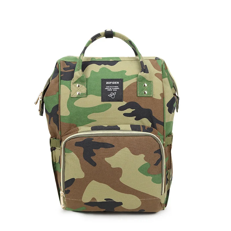 

Multifunctional Large Capacity Mummy Backpack Baby Diaper Nursing Waterproof Camouflage Wet Bag Mom Travel Handbag MBG0194