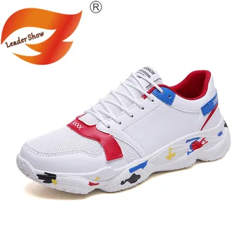 

Leader Show Fashion Men Casual Shoes Breathable Spring Outdoor Sneakers Comfortable Casual Men Shoes Flats Zapatillas Hombre