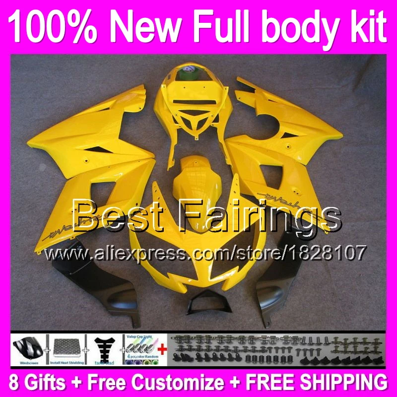 

Fairing For Factory yellow Triumph Daytona 650 02-05 1B2 Daytona 600 gloss yellow 650 02 03 04 05 2002 2003 2004 2005 +decal Bo