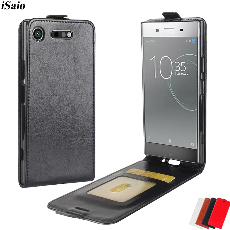 Флип чехол для Sony Xperia XZ1 G8341 G8342 F8342 кожаный бампер на магните с держателем